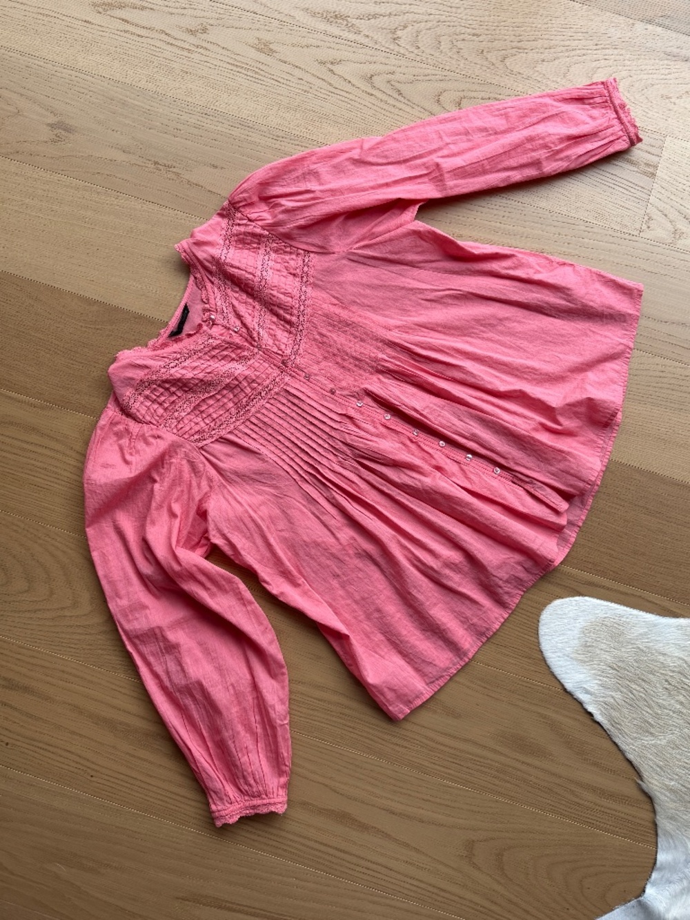 Zara Boho Pink Blouse